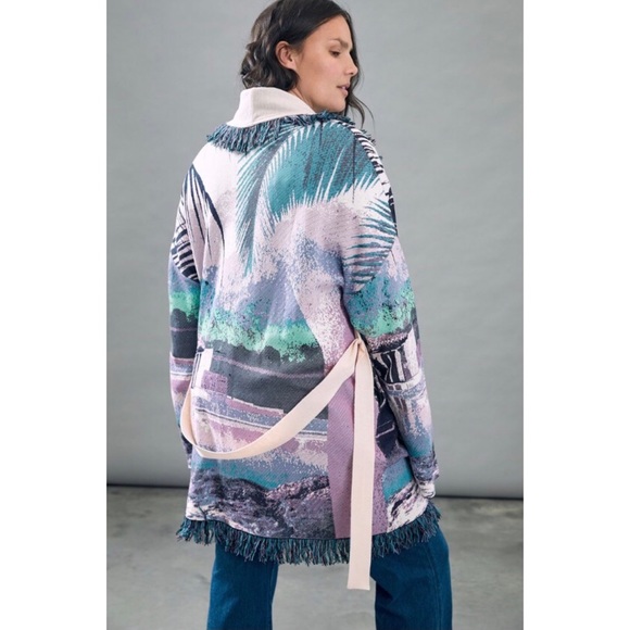 NWT ANTHROPOLOGIE MOIRA FRINGED CARDIGAN - Picture 5 of 6